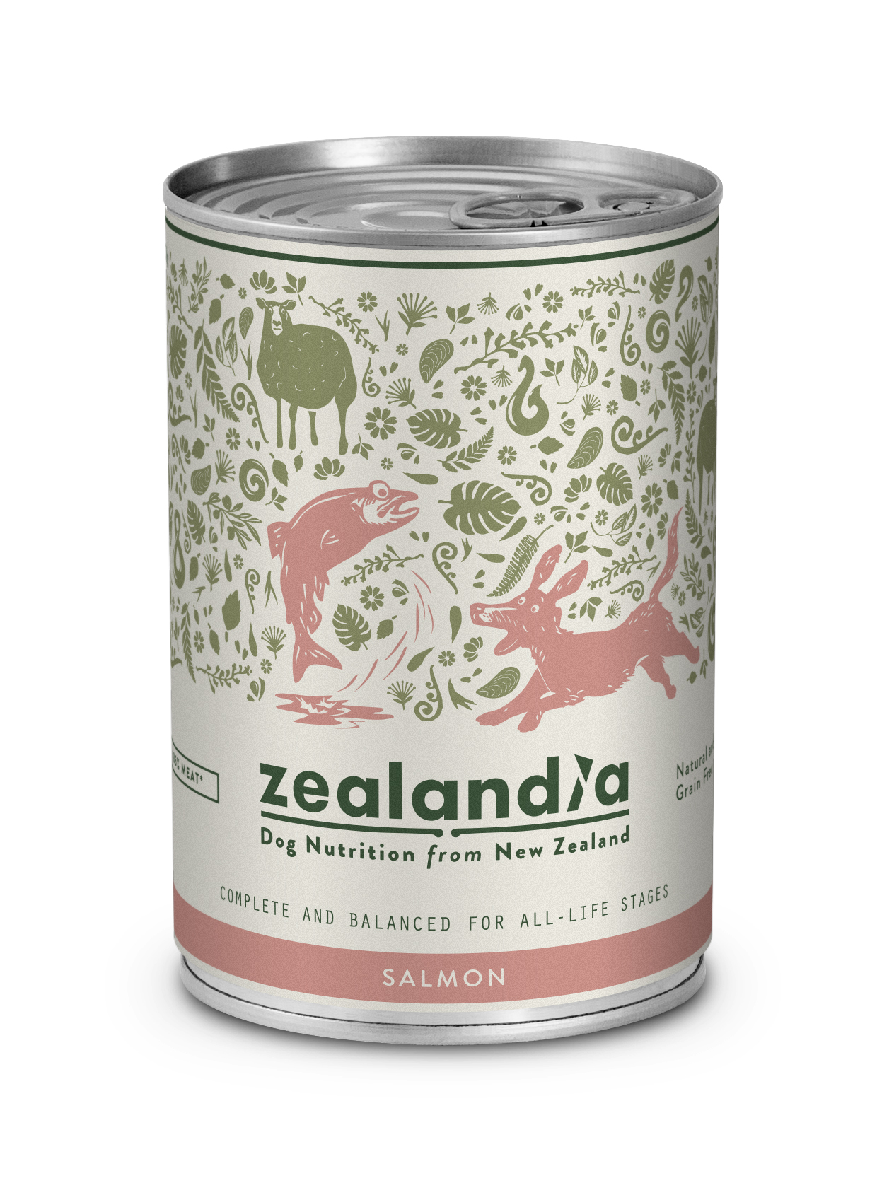Zealandia Sustainable NZ Salmon Canned Dog Formula 385g